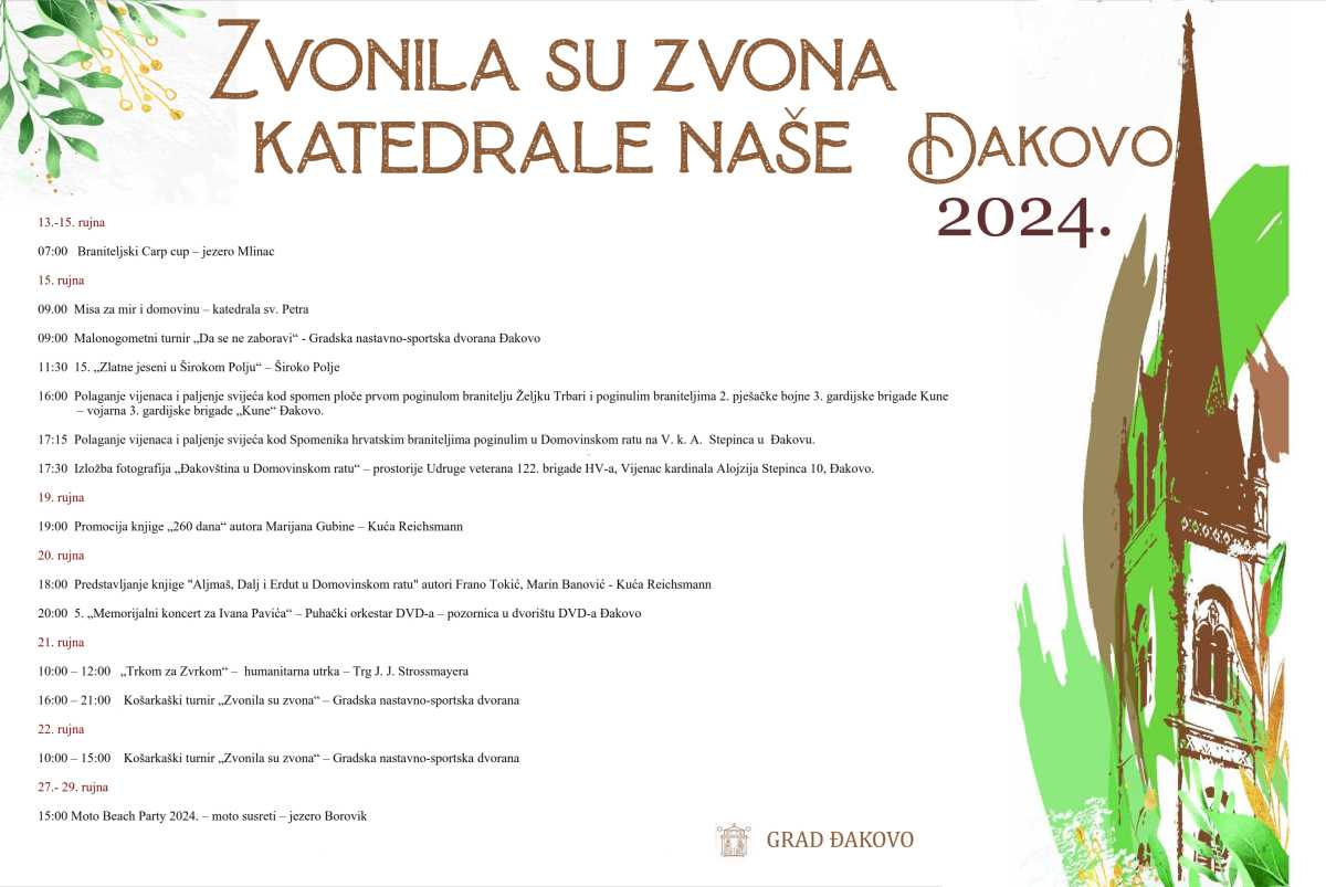 Zvonila su zvona katedrale naše -Program 2024. godine